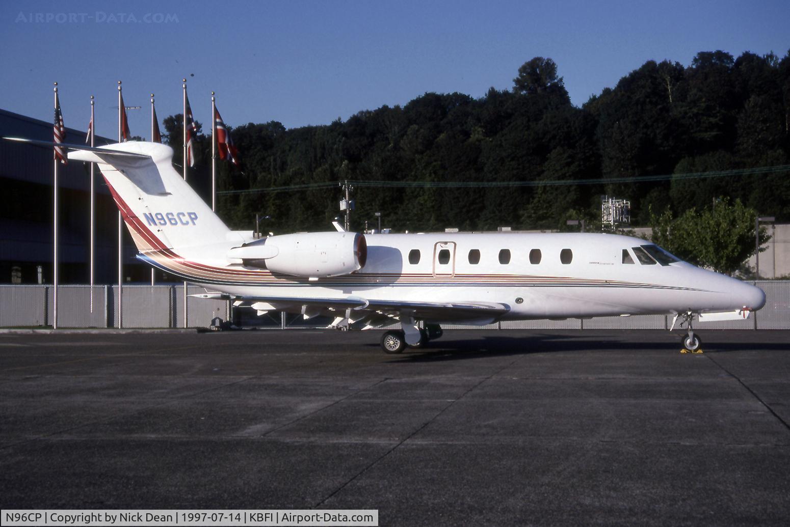 N96CP, 1987 Cessna 650 Citation III C/N 650-0139, KBFI