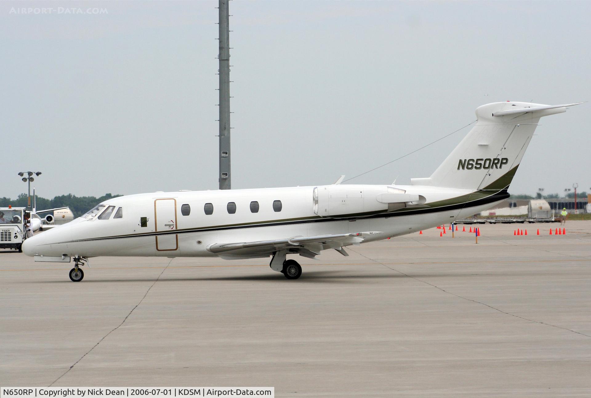 N650RP, 1988 Cessna 650 C/N 650-0157, KDSM