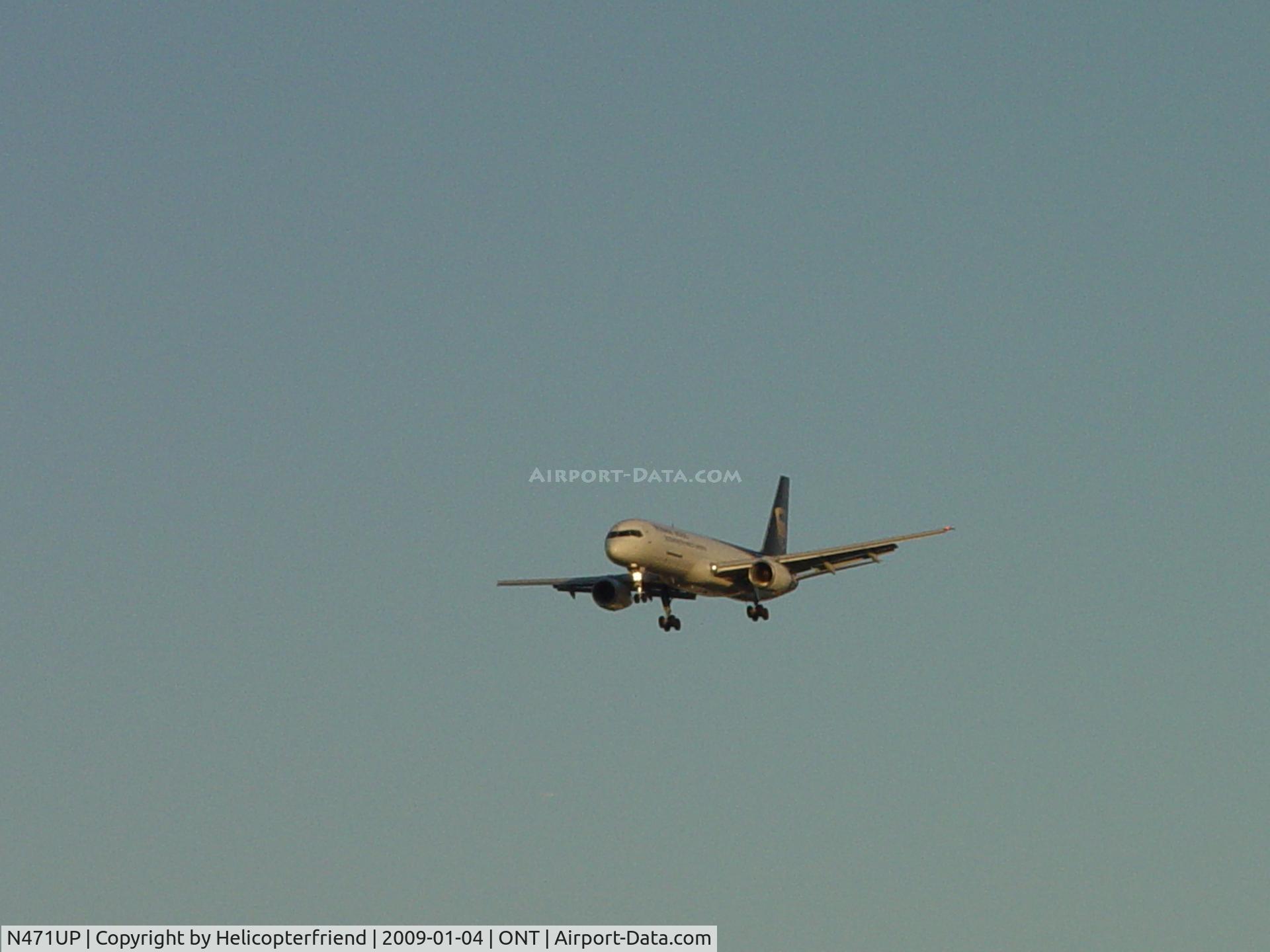 N471UP, 1998 Boeing 757-24APF C/N 28842, UPS914 on final to Ontario