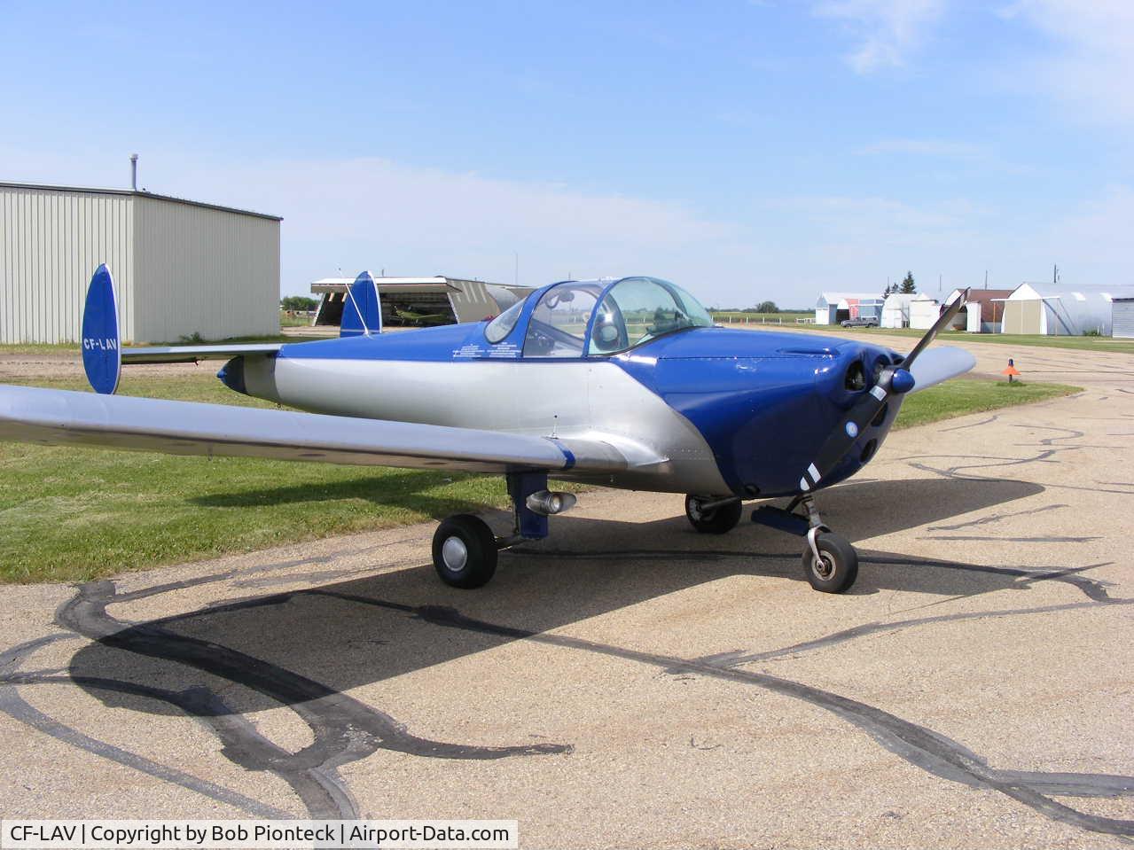 CF-LAV, 1946 Erco 415CDX Ercoupe C/N 719X, Another Pic Taken in Camrose, ALberta.