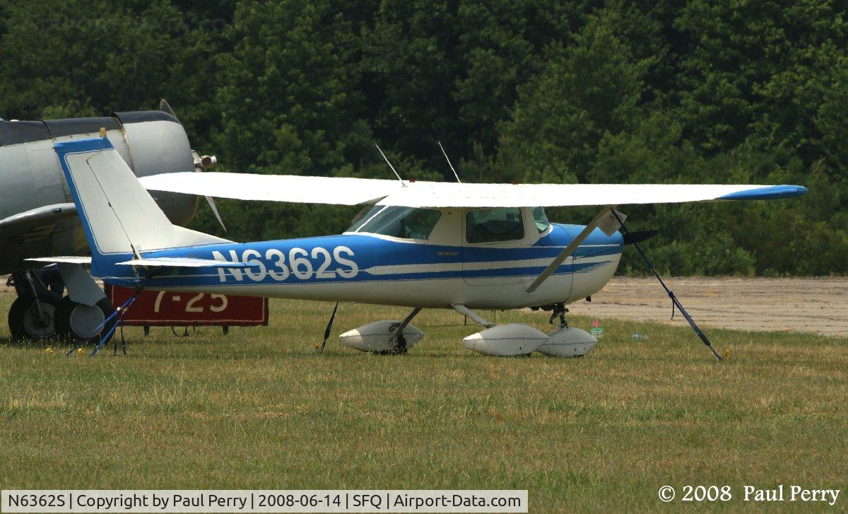 N6362S, 1967 Cessna 150G C/N 15067162, Tied down near the warbird/ride area