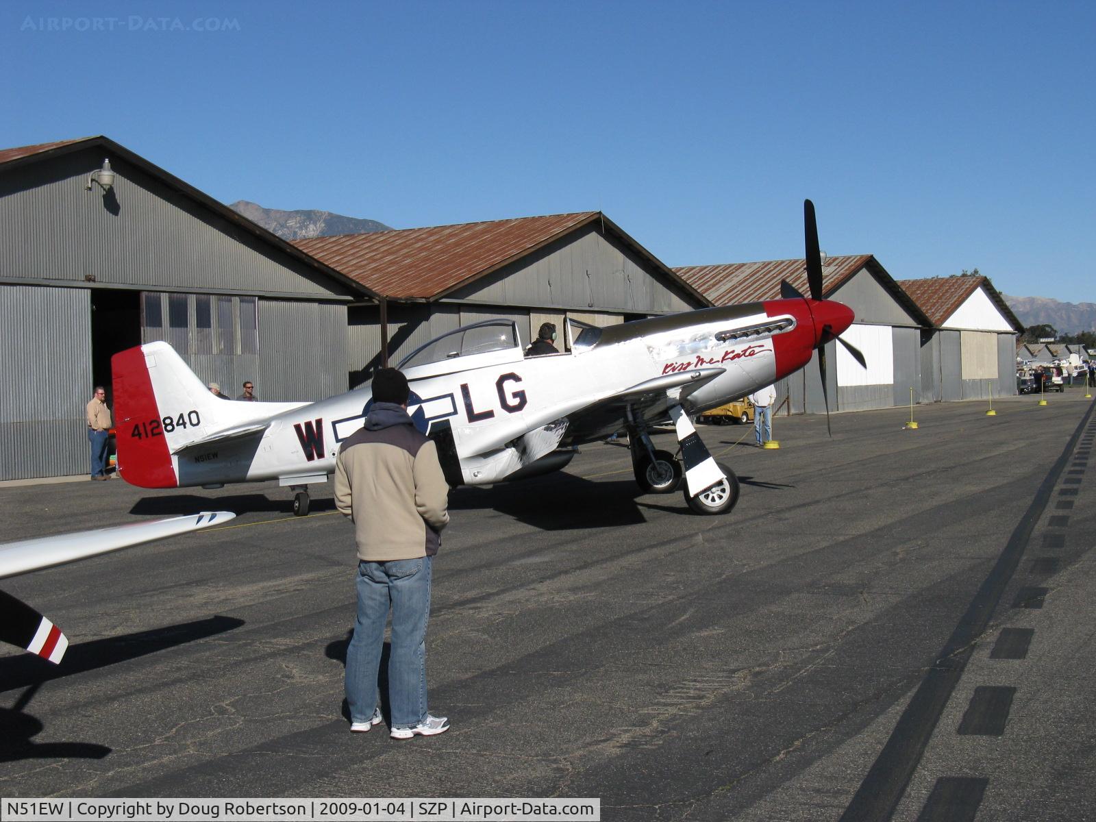 N51EW, 1944 North American F-6K (P-51K) Mustang C/N 111-36123, North American P-51K MUSTANG 'Kiss Me Kate', 1,490 Hp V-1650-7 engine, Aeroproducts 4 blade prop, engine start