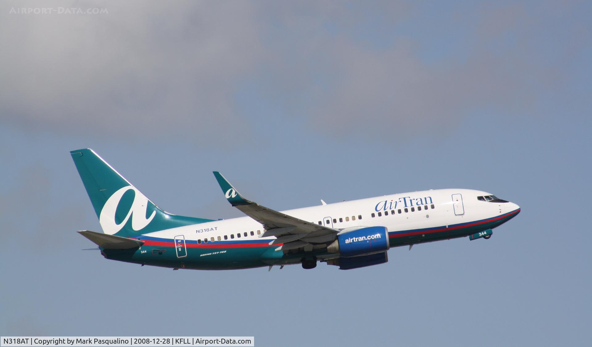 N318AT, 2007 Boeing 737-7BD C/N 33931, Boeing 737-700