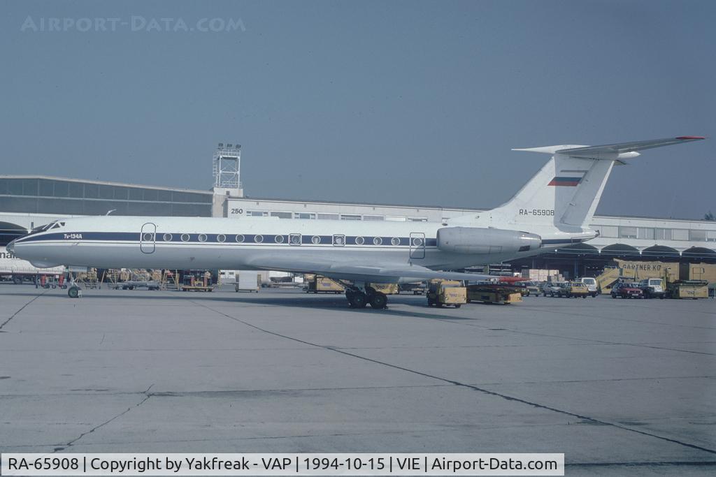 RA-65908, 1983 Tupolev Tu-134AK C/N 63870, Elf Air Tupolev 134