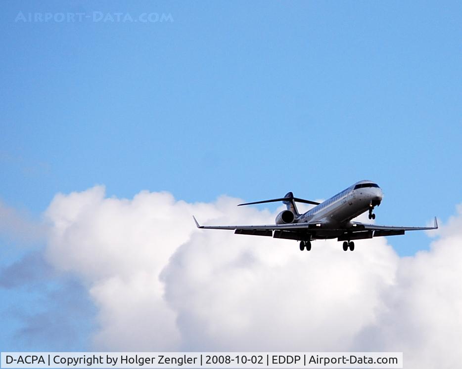 D-ACPA, 2001 Canadair CRJ-701ER (CL-600-2C10) Regional Jet C/N 10012, The 4:55 pm from Frankfurt