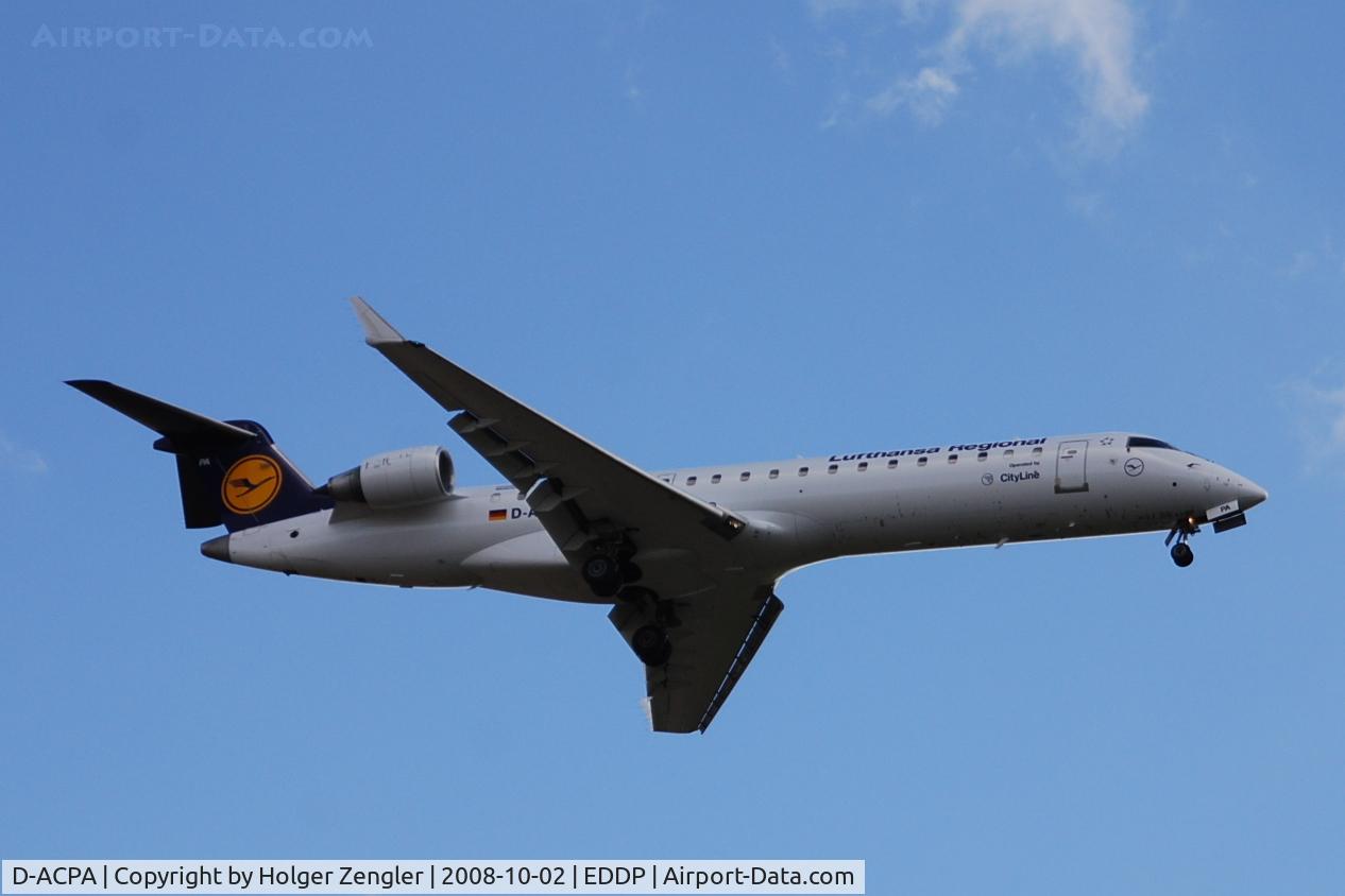 D-ACPA, 2001 Canadair CRJ-701ER (CL-600-2C10) Regional Jet C/N 10012, The 4:55 pm from Frankfurt