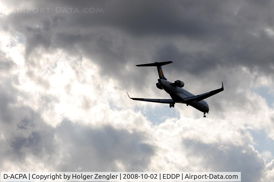 D-ACPA, 2001 Canadair CRJ-701ER (CL-600-2C10) Regional Jet C/N 10012, The 4:55 pm from Frankfurt