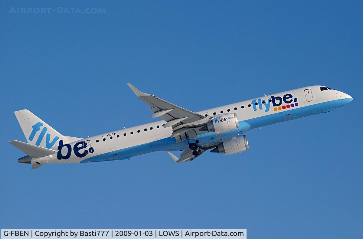 G-FBEN, 2008 Embraer 195LR (ERJ-190-200LR) C/N 19000213, From the mountains to the british island