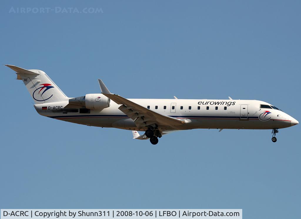 D-ACRC, 2001 Canadair CRJ-200ER (CL-600-2B19) C/N 7573, Landing rwy 14R