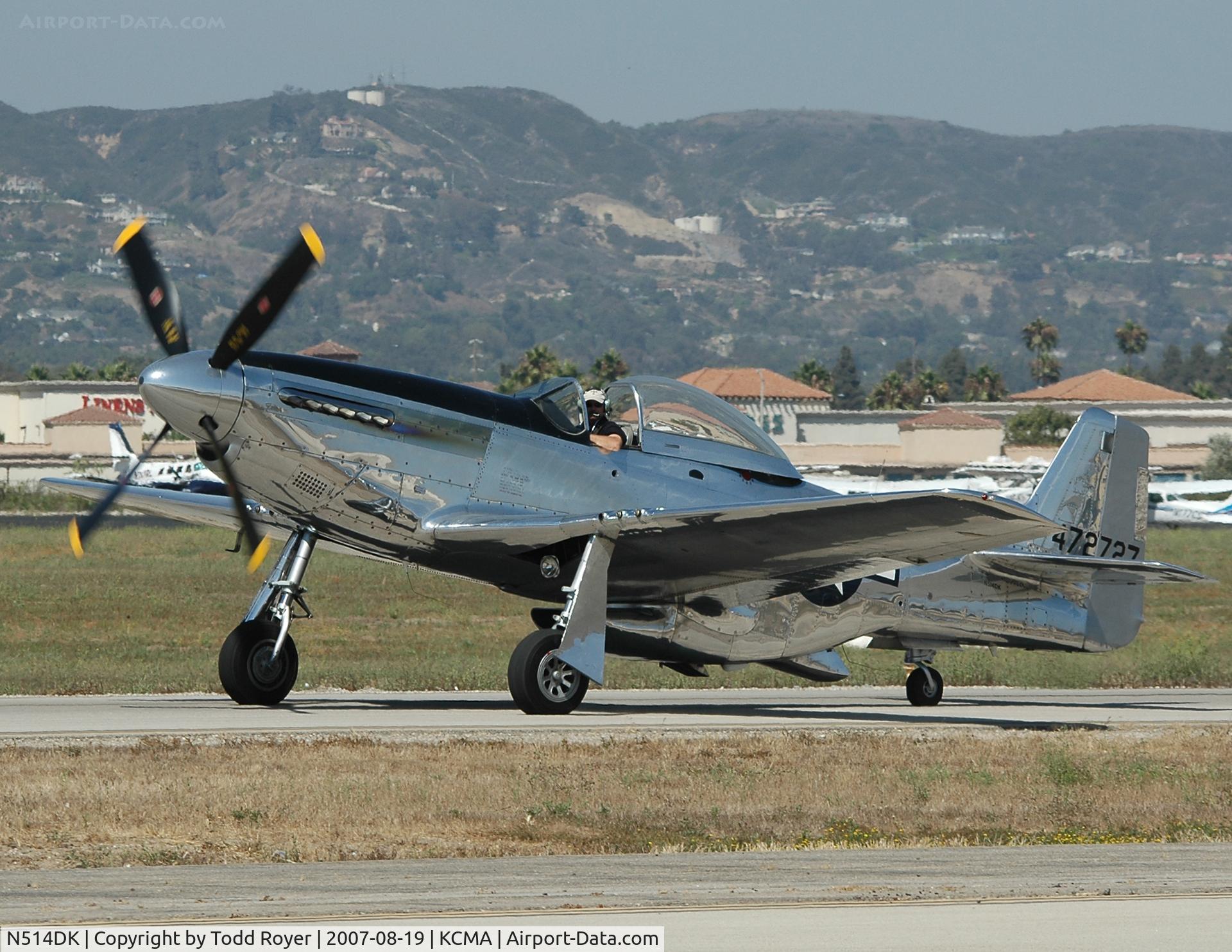 N514DK, 1945 North American P-51D Mustang C/N 45-11558, Camarillo airshow 2007