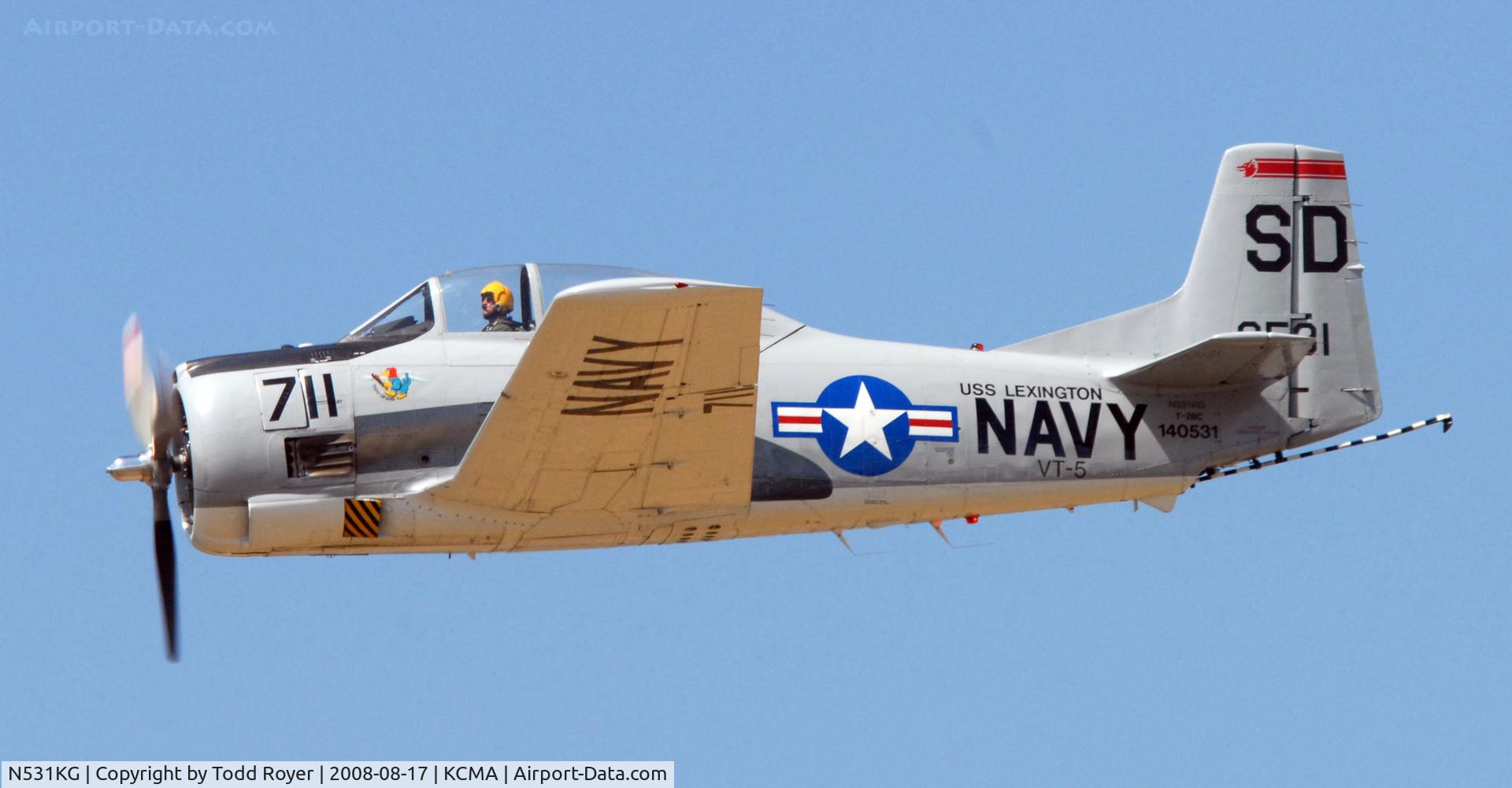N531KG, 1954 North American T-28C Trojan Trojan C/N 226-108, Camarillo Airshow 2008