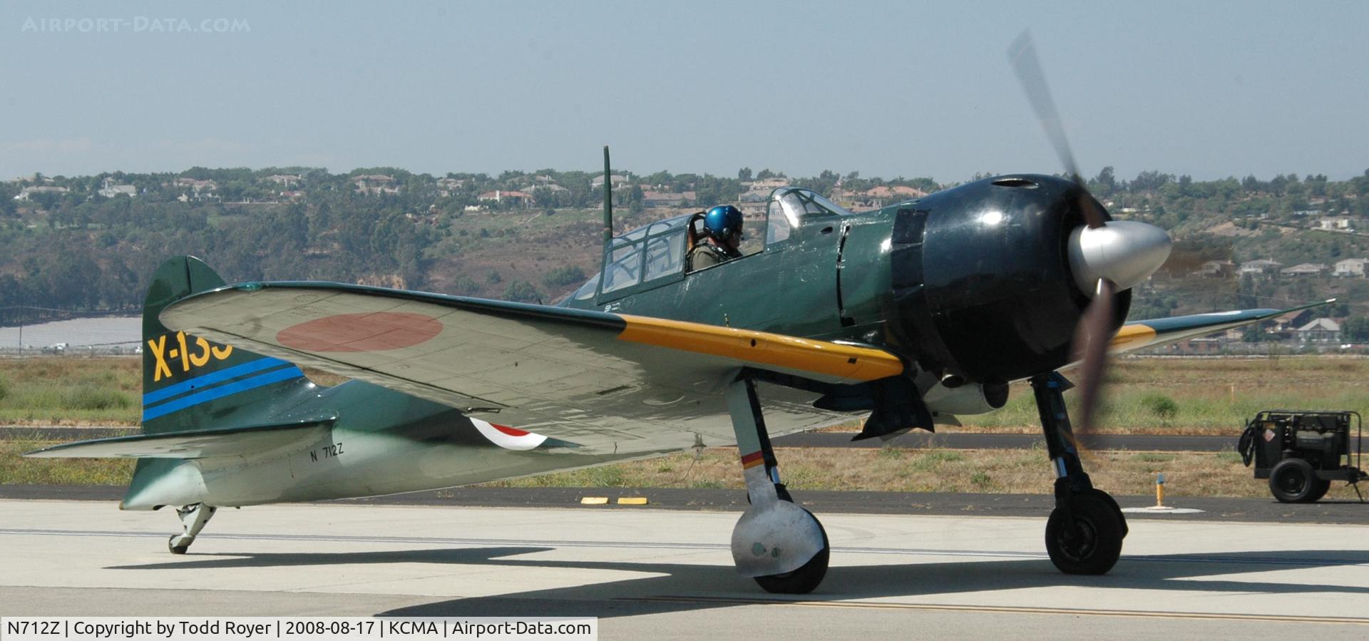 N712Z, 1942 Mitsubishi A6M3 Reisen (Zero) C/N 3869, Camarillo Airshow 2008