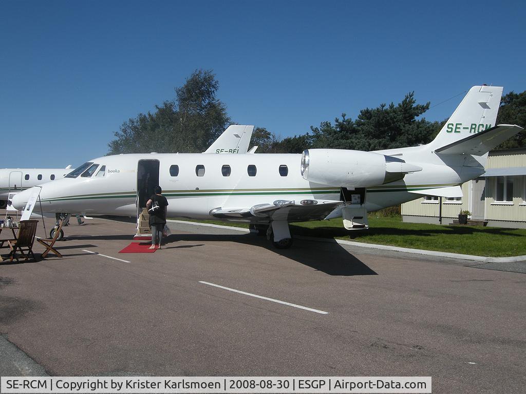 SE-RCM, 2006 Cessna 560XLS Citation Excel C/N 560-5624, Parked at Göteborg City Airport