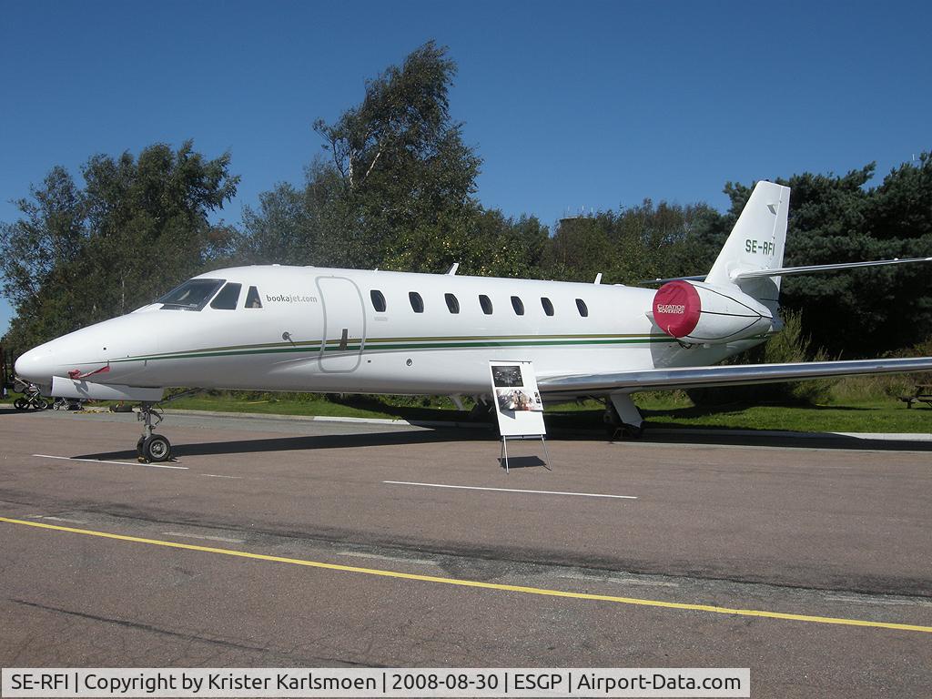SE-RFI, 2006 Cessna 680 Citation Sovereign C/N 680-0114, Parked at Gothenburg City Airport