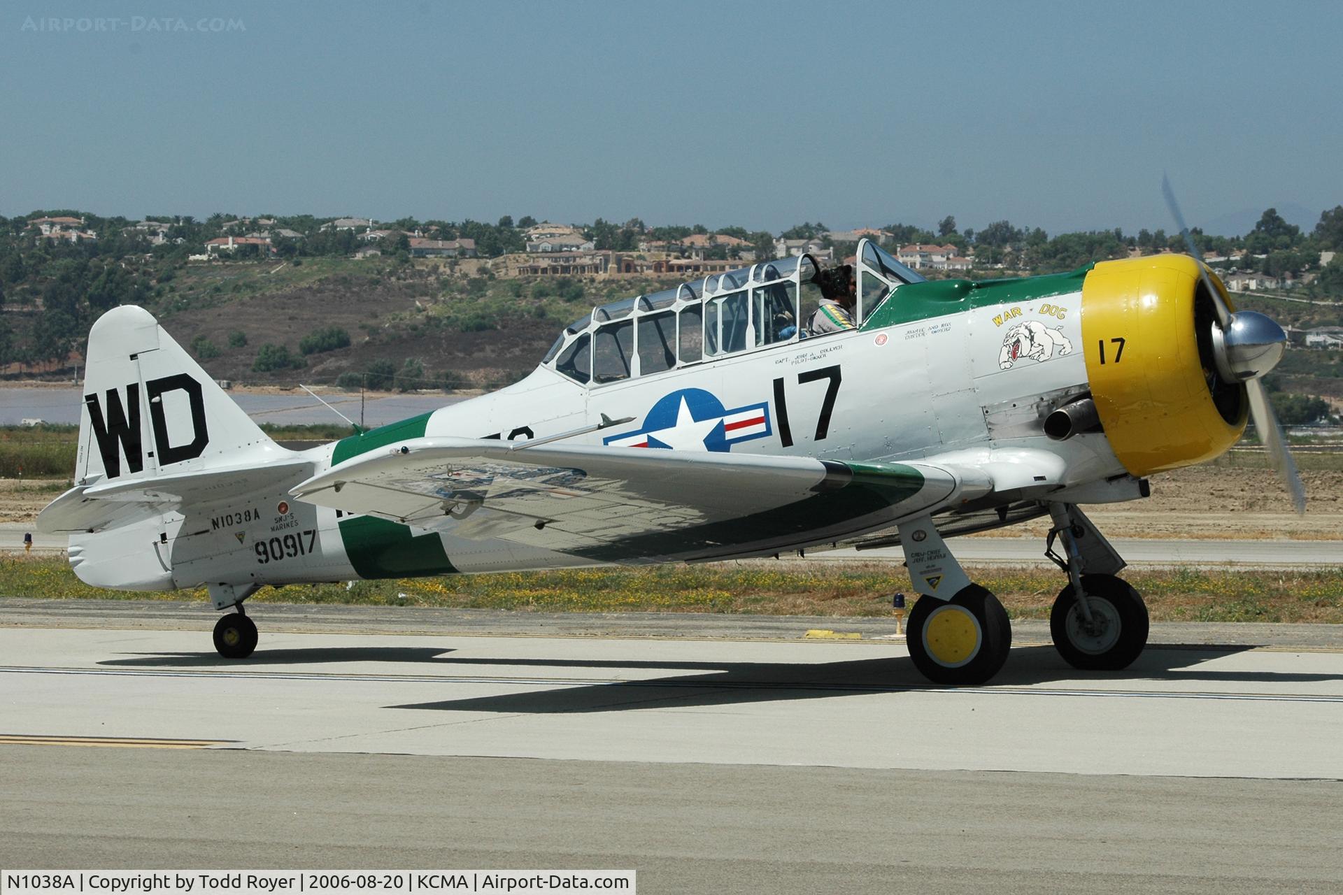 N1038A, 1944 North American SNJ-5 Texan C/N 90917 (121-41633), Camarillo Airshow 2006