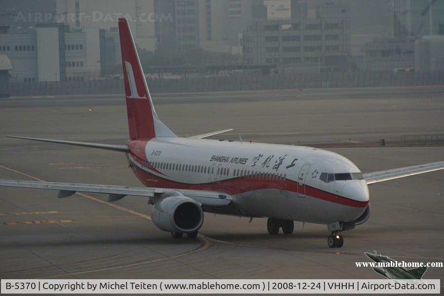 B-5370, 2008 Boeing 737-8Q8 C/N 35271 / 2551, Shanghai Airlines