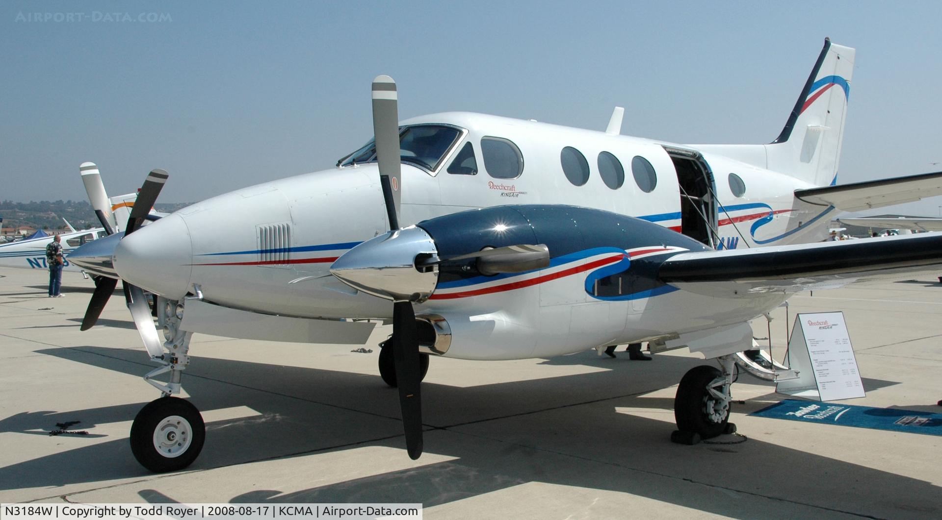 N3184W, 2008 Hawker Beechcraft C90GTI King Air C/N LJ-1884, Camarillo Airshow 2008