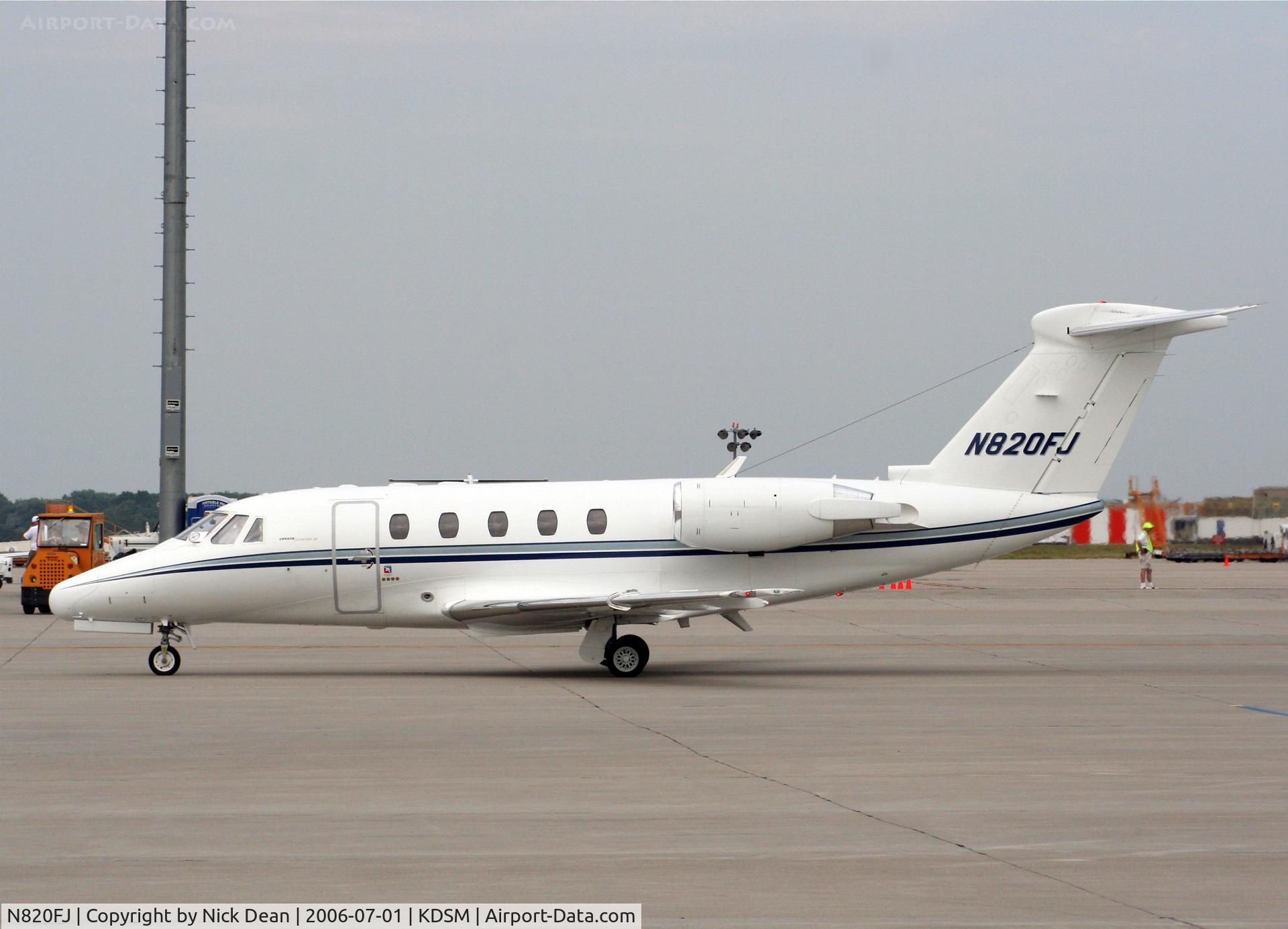 N820FJ, 1990 Cessna 650 Citation III C/N 650-0183, KDSM