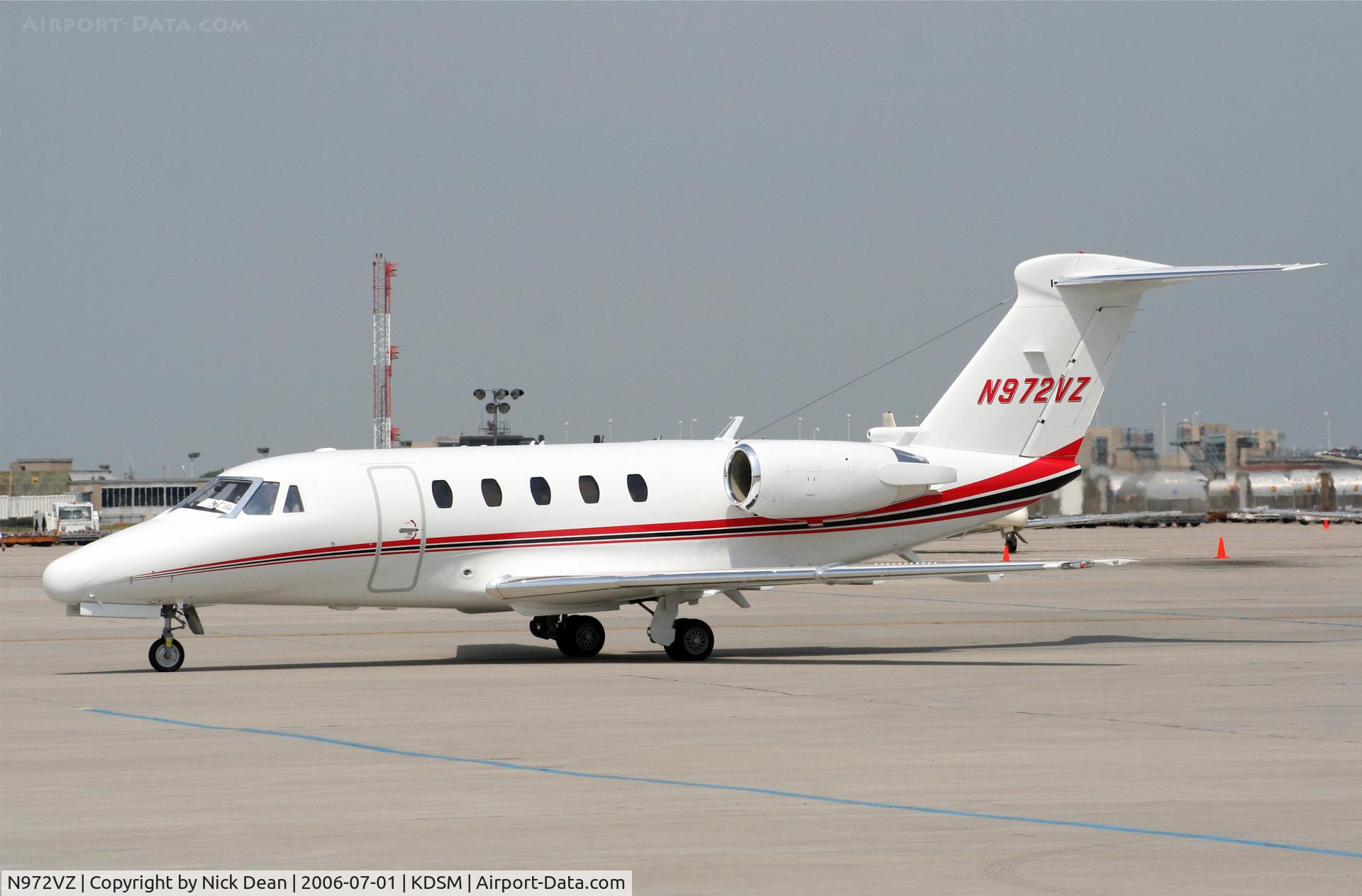 N972VZ, 1991 Cessna 650 Citation VI C/N 650-0212, KDSM