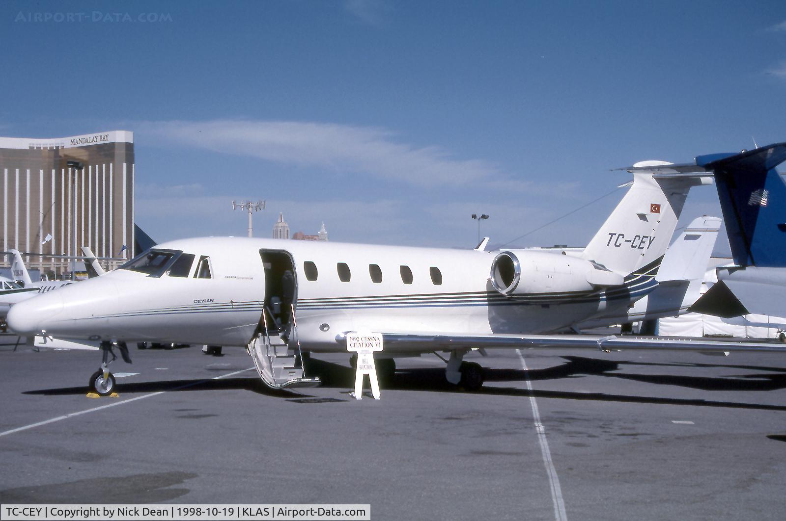 TC-CEY, 1991 Cessna 650 Citation VI C/N 650-0214, KLAS