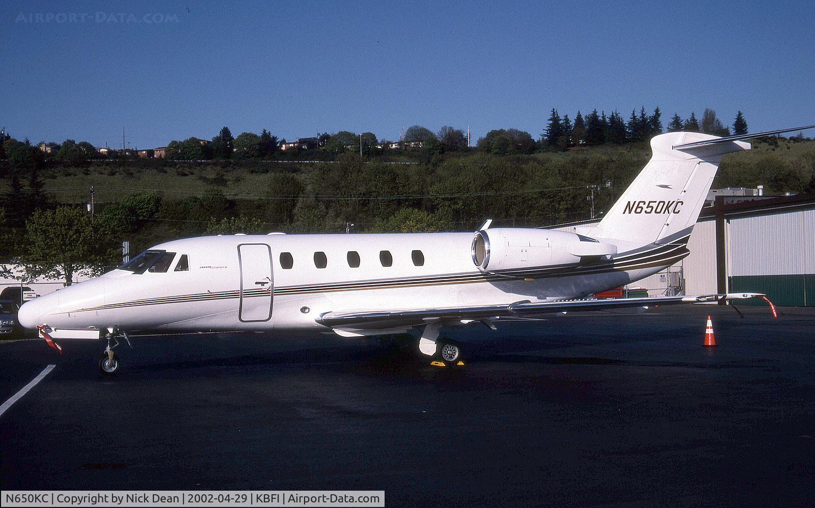 N650KC, 1992 Cessna 650 Citation VI C/N 650-0215, KBFI