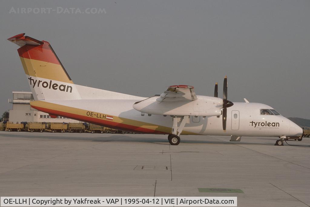 OE-LLH, 1991 De Havilland Canada DHC-8-102 Dash 8 C/N 268, Tyrolean Airways Dash 8-100