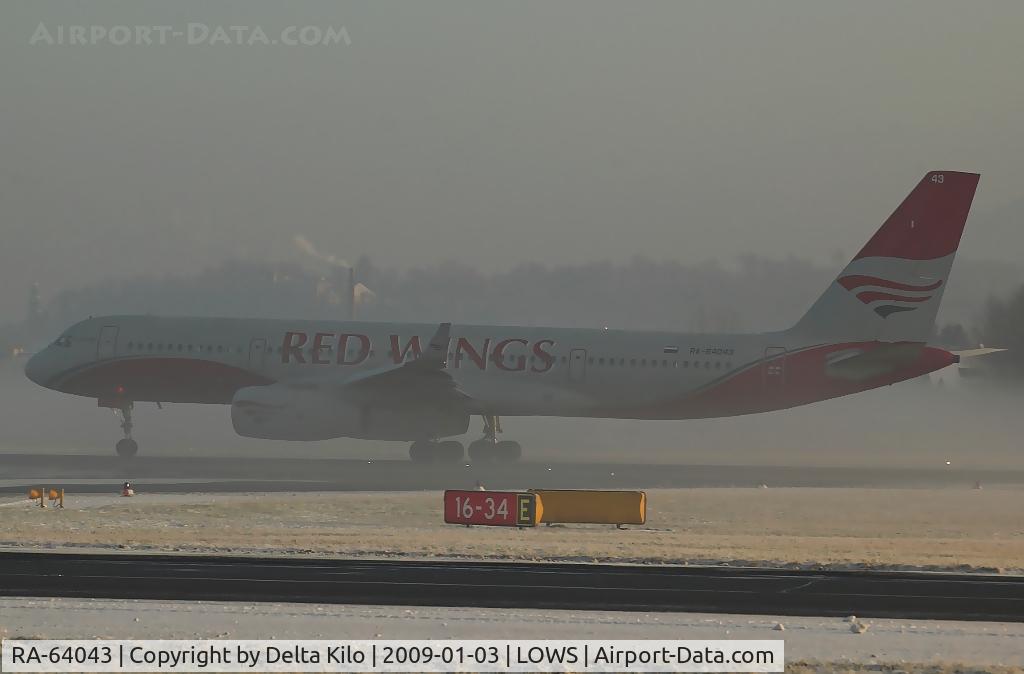 RA-64043, 2008 Tupolev Tu-204-100S C/N 64043, RED WINGS Tupolev Tu-204-100W