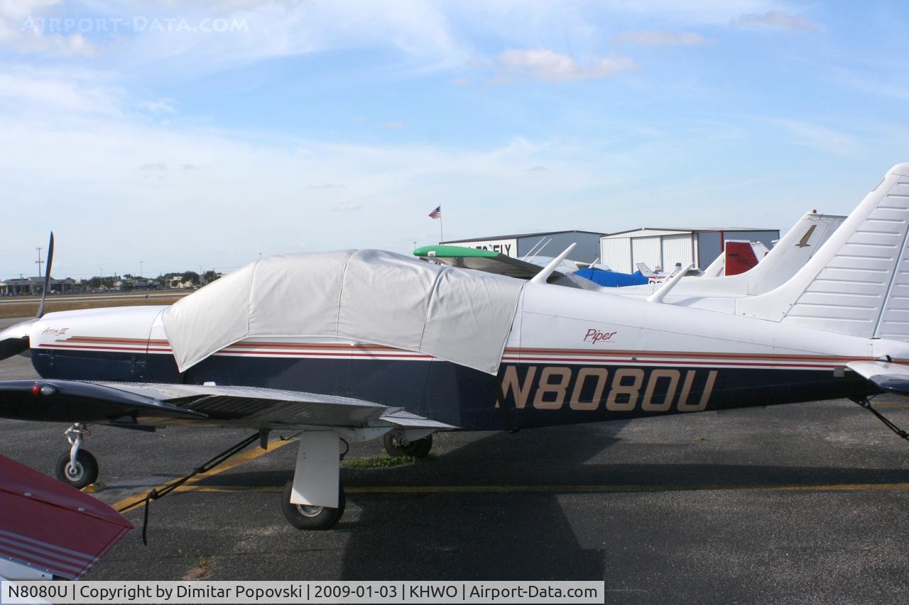N8080U, 1977 Piper PA-28R-201 Cherokee Arrow III C/N 28R7737056, Piper Arrow III