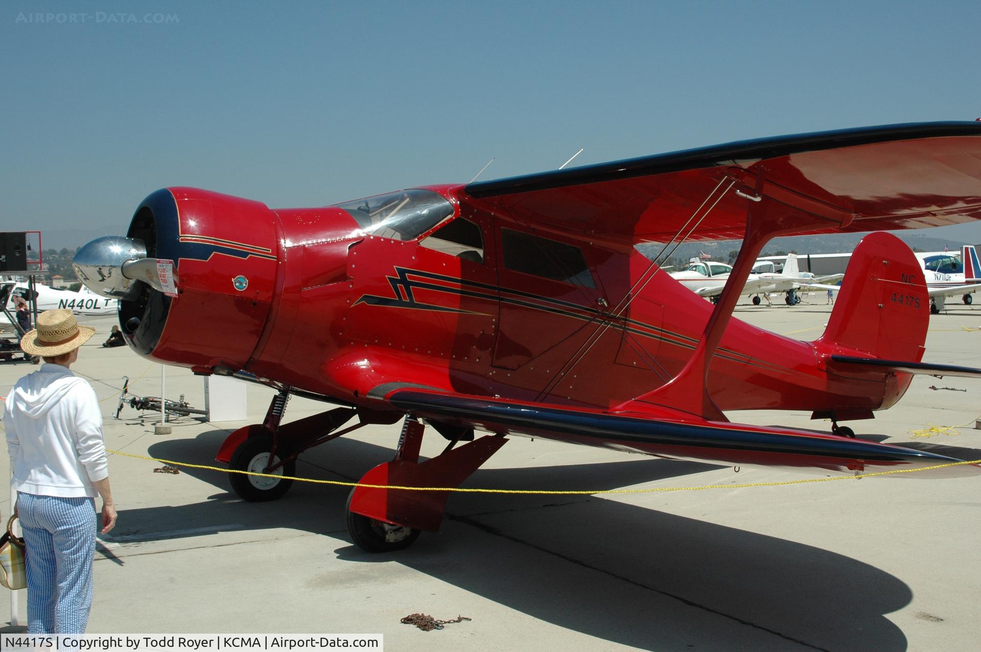 N4417S, 1944 Beech D17S (UC-43-BH/GB2) Staggerwing C/N 6918, Camarillo Airshow 2006