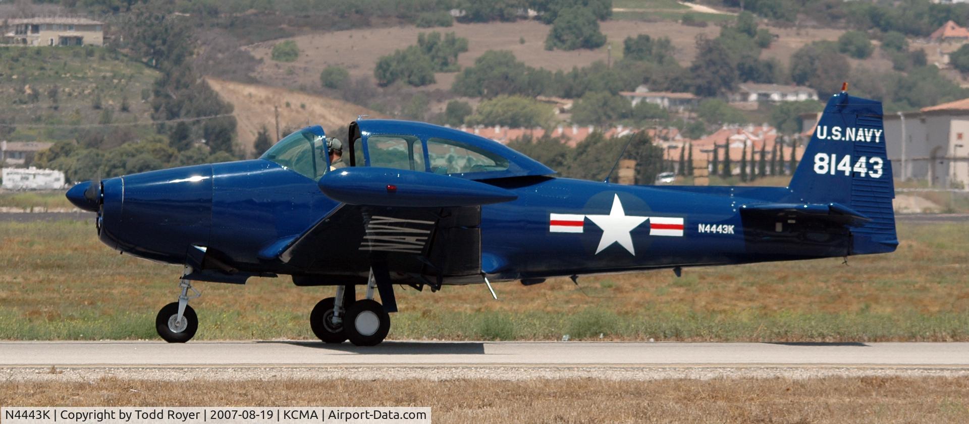 N4443K, 1948 Ryan Navion C/N NAV-4-1443, Camarillo airshow 2007