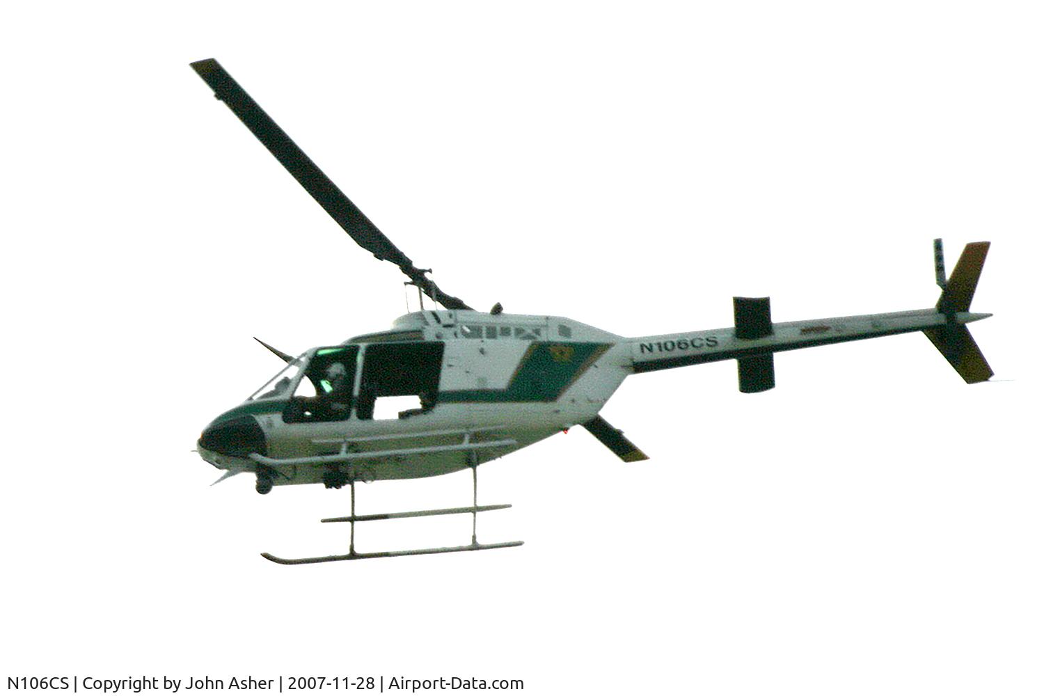 N106CS, Bell OH-58C Kiowa C/N 40713 (70-15162), On patrol in Port Charlotte FL