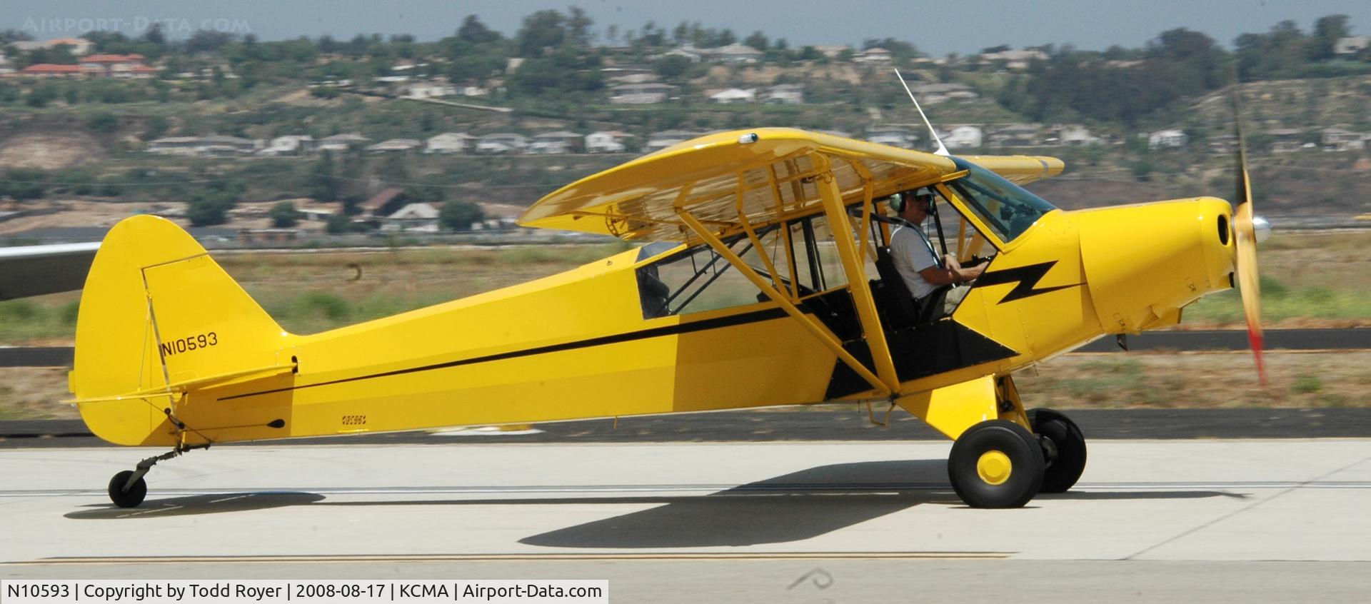 N10593, 1958 Piper L-21A C/N 18-893, Camarillo Airshow 2008