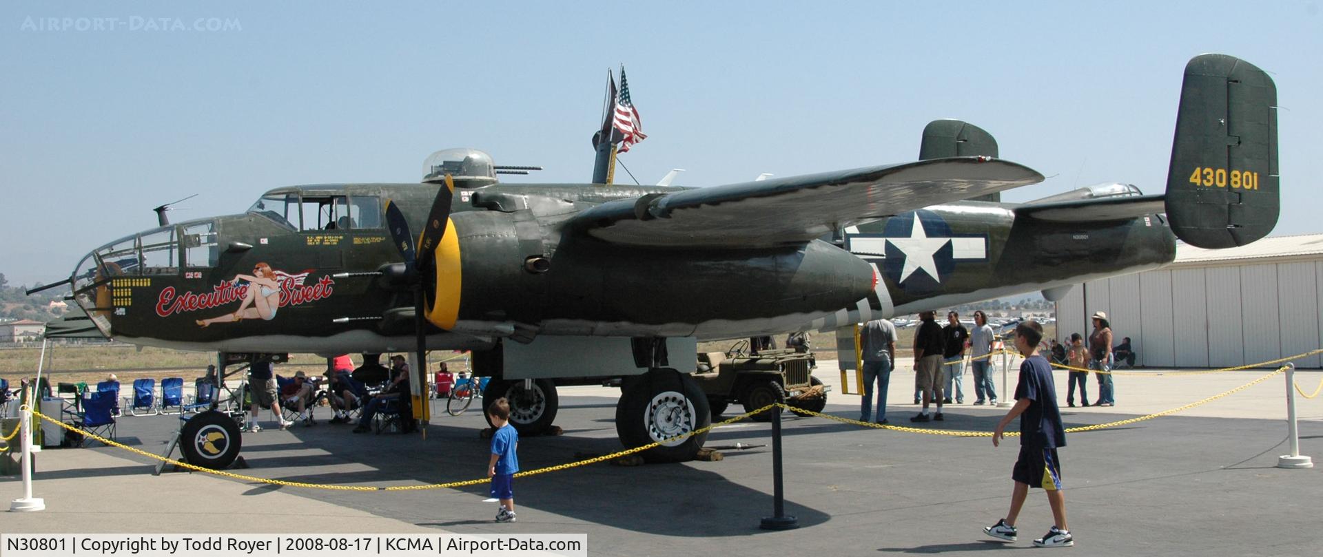 N30801, 1944 North American TB-25N Mitchell C/N 108-34076, Camarillo Airshow 2008