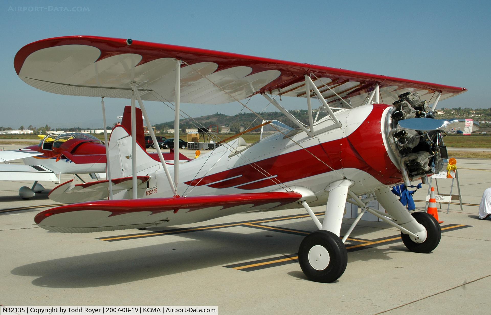 N32135, 1941 Waco UPF-7 C/N 5767, Camarillo airshow 2007