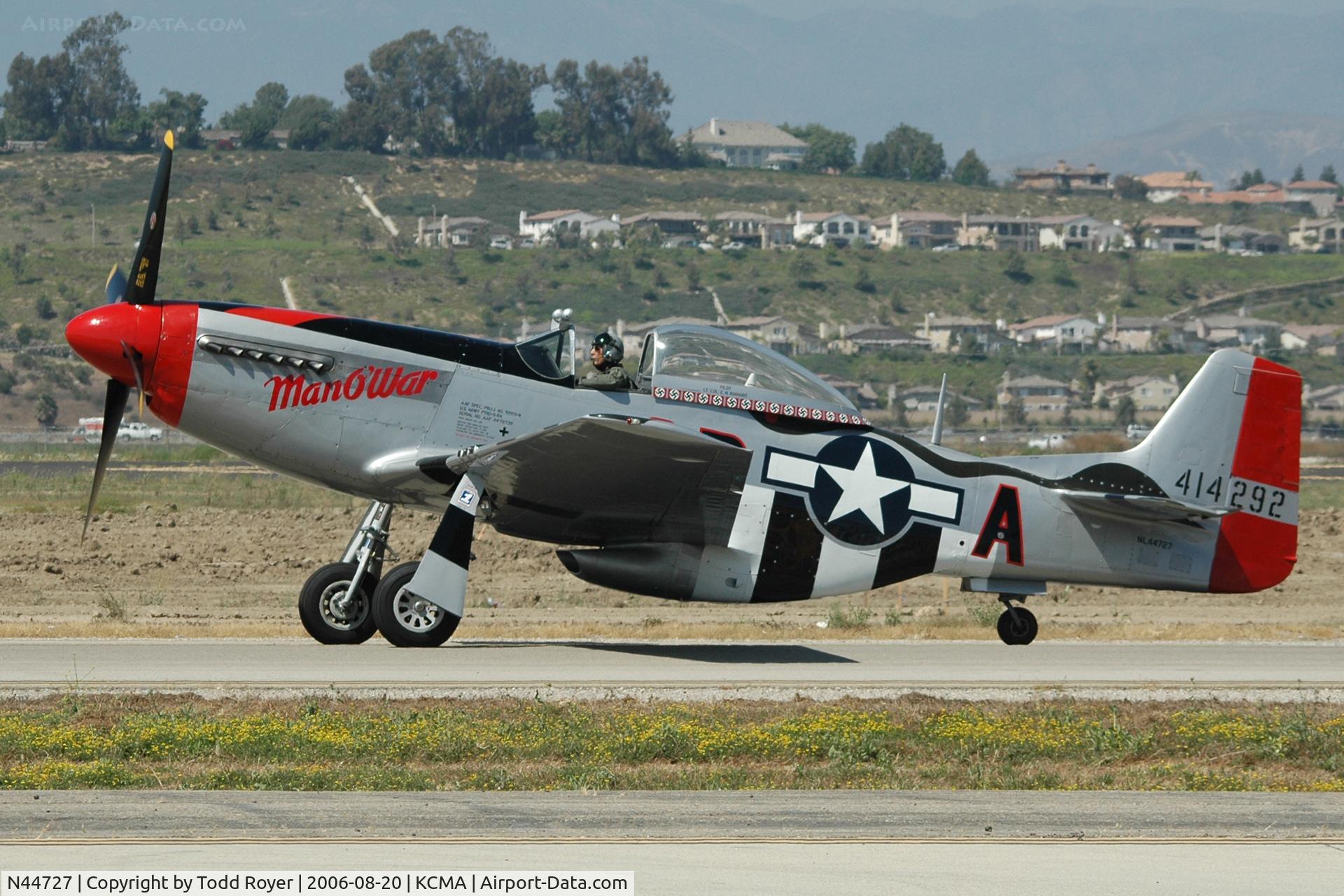N44727, 1944 North American P-51D Mustang C/N 122-39198, Camarillo Airshow 2006