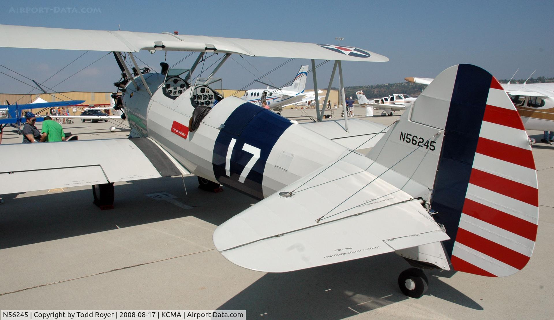 N56245, 1941 Boeing A75N1(PT17) C/N 75-4284, Camarillo Airshow 2008