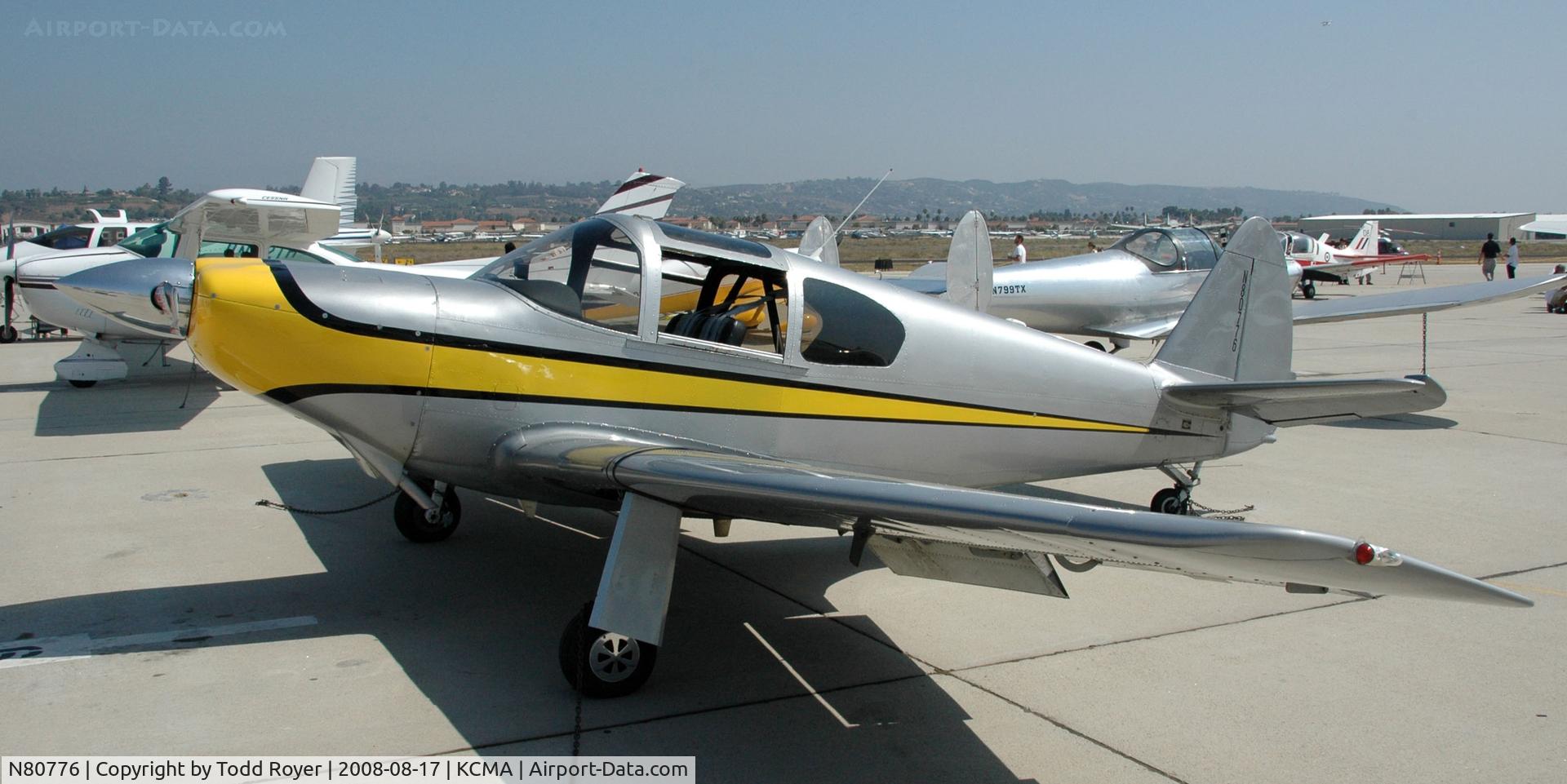 N80776, 1946 Globe GC-1B Swift C/N 179, Camarillo Airshow 2008