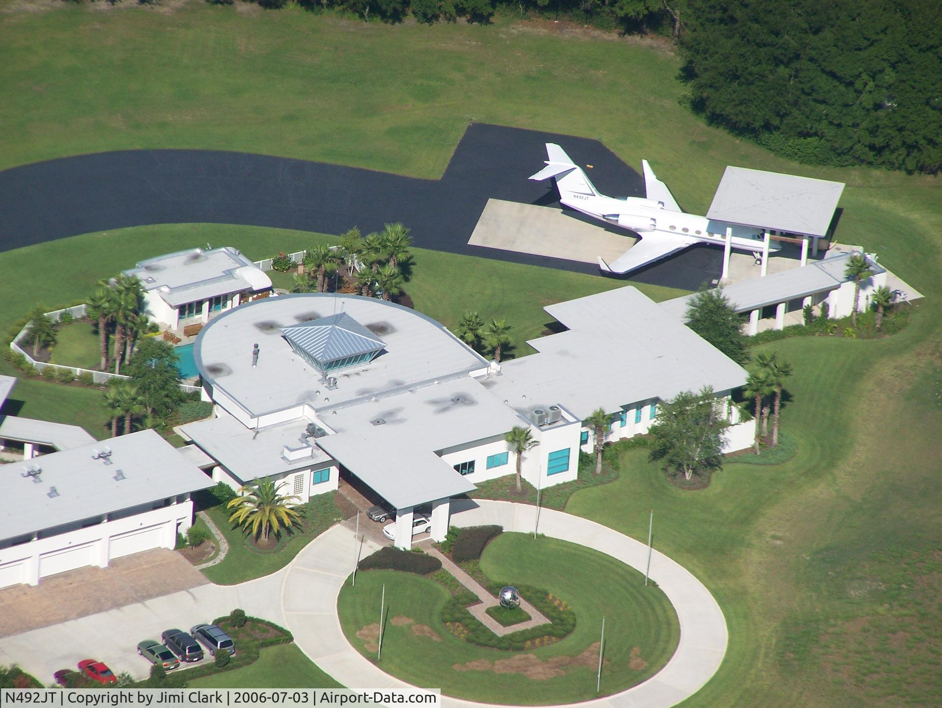 N492JT, 1970 Grumman G-1159 Gulfstream II C/N 82, Parked at John Travolta's house.  Ocala, FL
