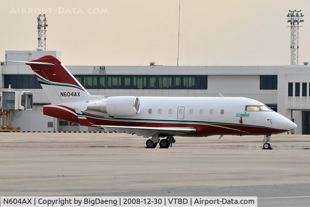N604AX, 1997 Canadair Challenger 604 (CL-600-2B16) C/N 5342, Seen at VTBD