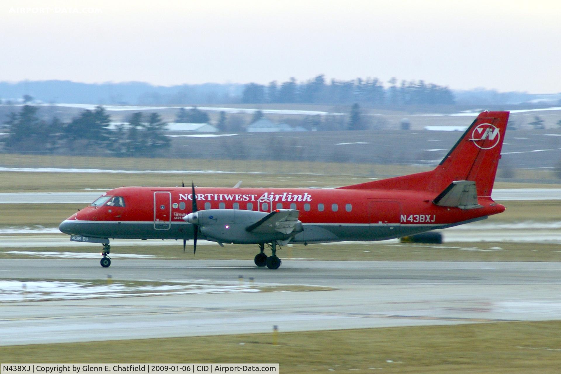 N438XJ, 1998 Saab 340B C/N 340B-438, Departing Runway 13 for MSP