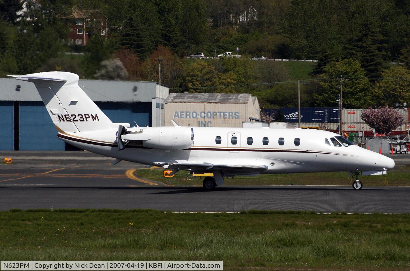 N623PM, 1992 Cessna 650 Citation VII C/N 650-7018, KBFI