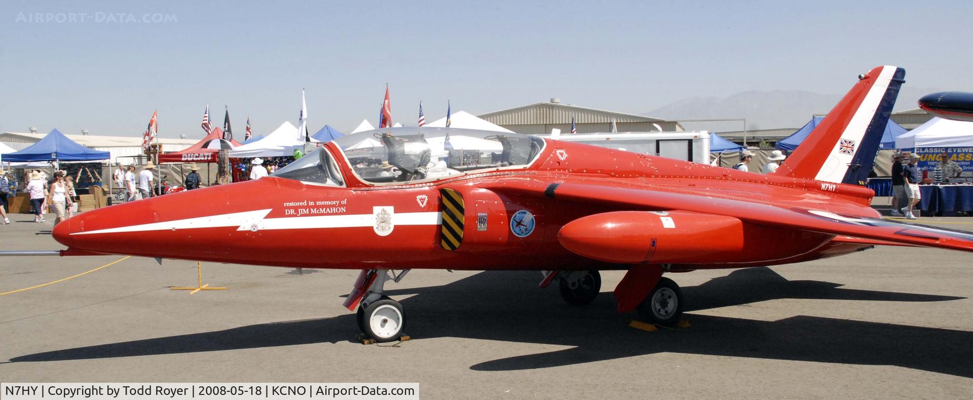 N7HY, 1962 Folland Gnat T.1 C/N FL529, Chino Airshow 2008