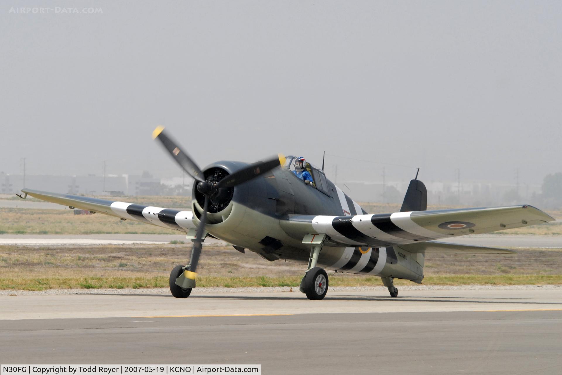 N30FG, 1944 Grumman F6F-3 Hellcat C/N A-3196, Chino Airshow 2007