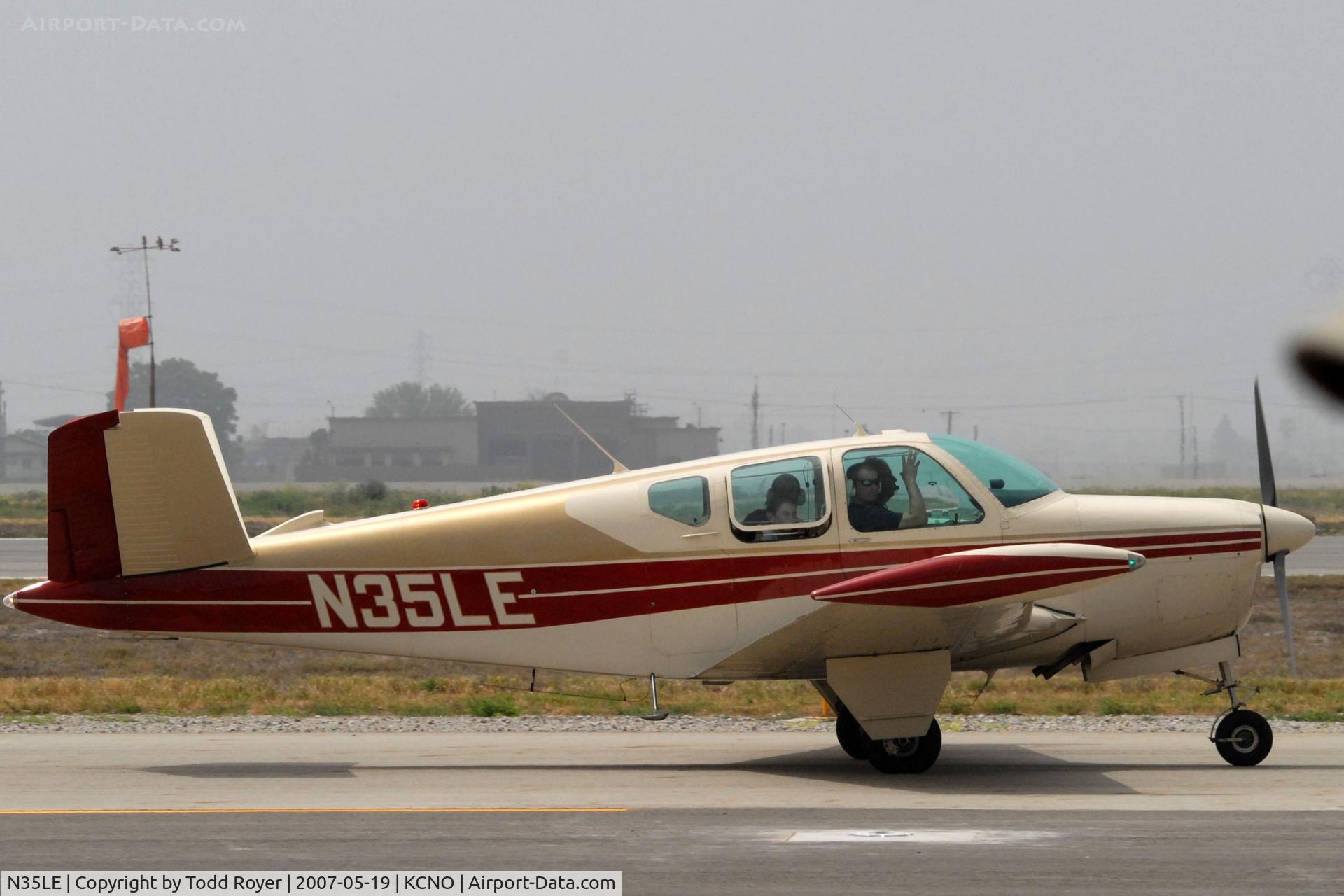 N35LE, 1955 Beech F35 Bonanza C/N D-4371, Chino Airshow 2007