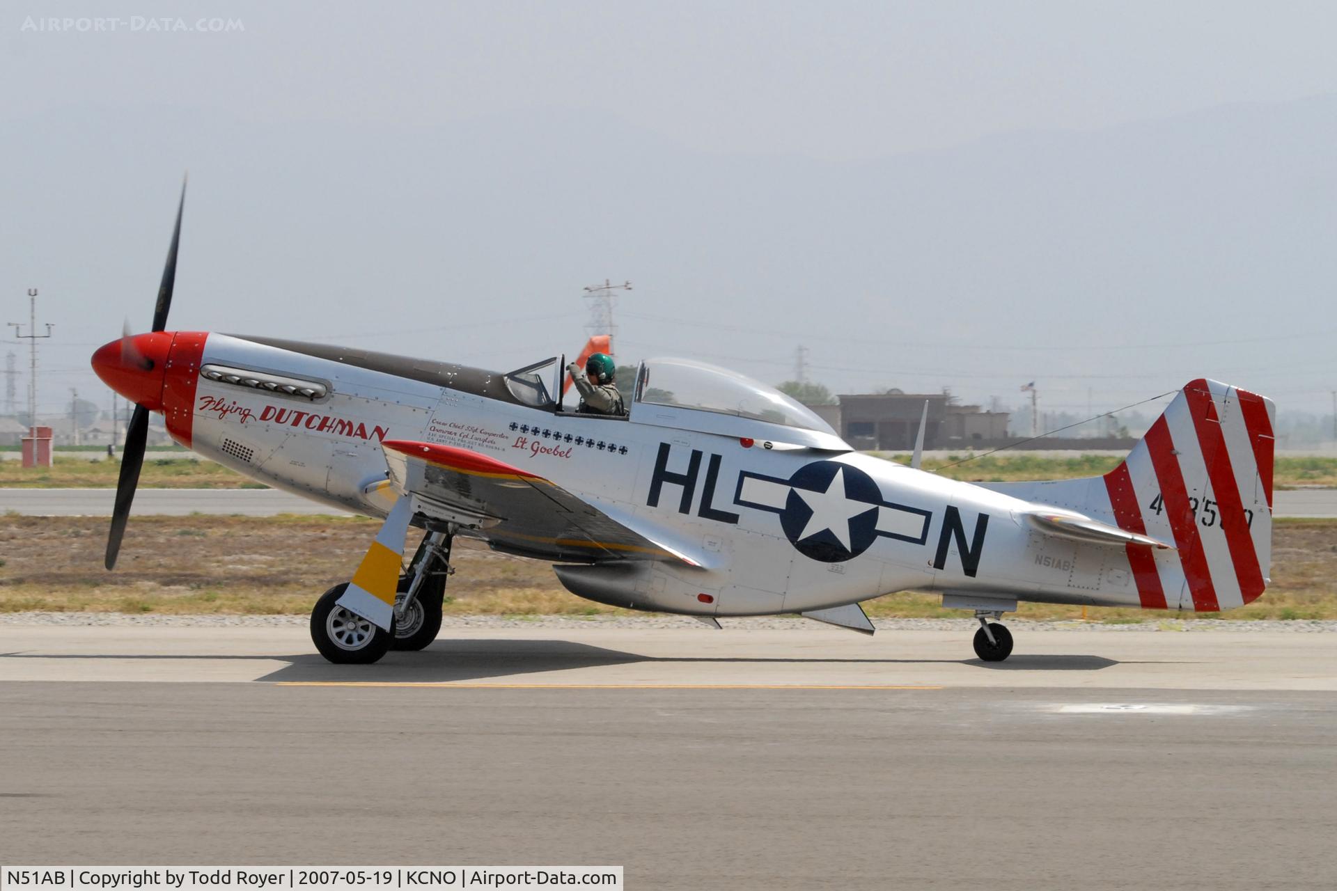 N51AB, 1944 North American P-51D Mustang C/N 44-14777, Chino Airshow 2007