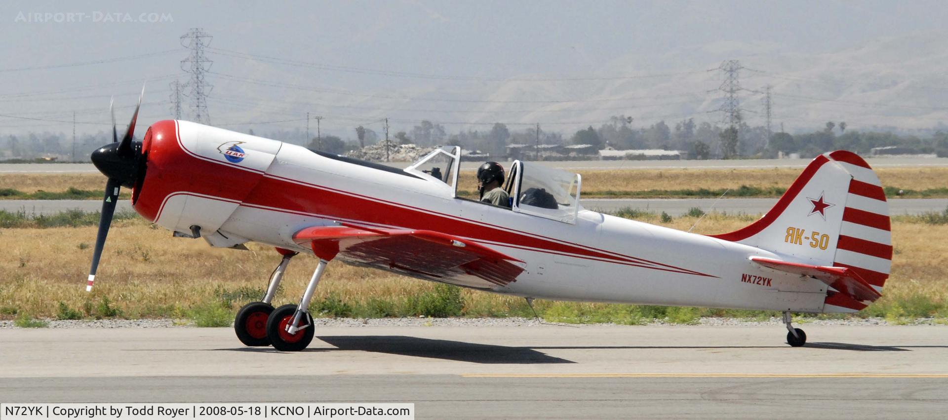 N72YK, 1972 Yakovlev Yak-50 C/N 01, Chino Airshow 2008