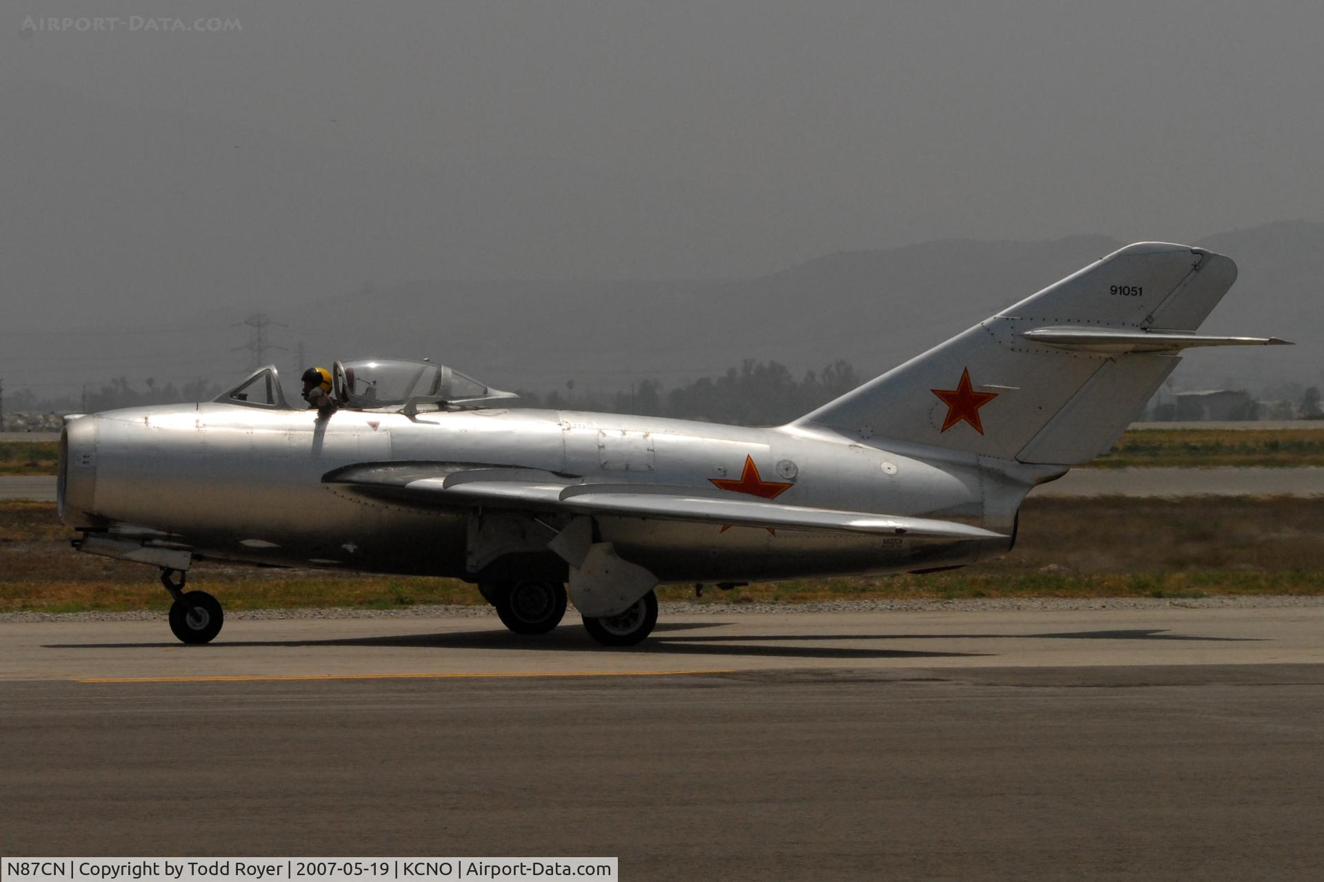 N87CN, Mikoyan-Gurevich MiG-15 C/N 910-51, Chino Airshow 2007