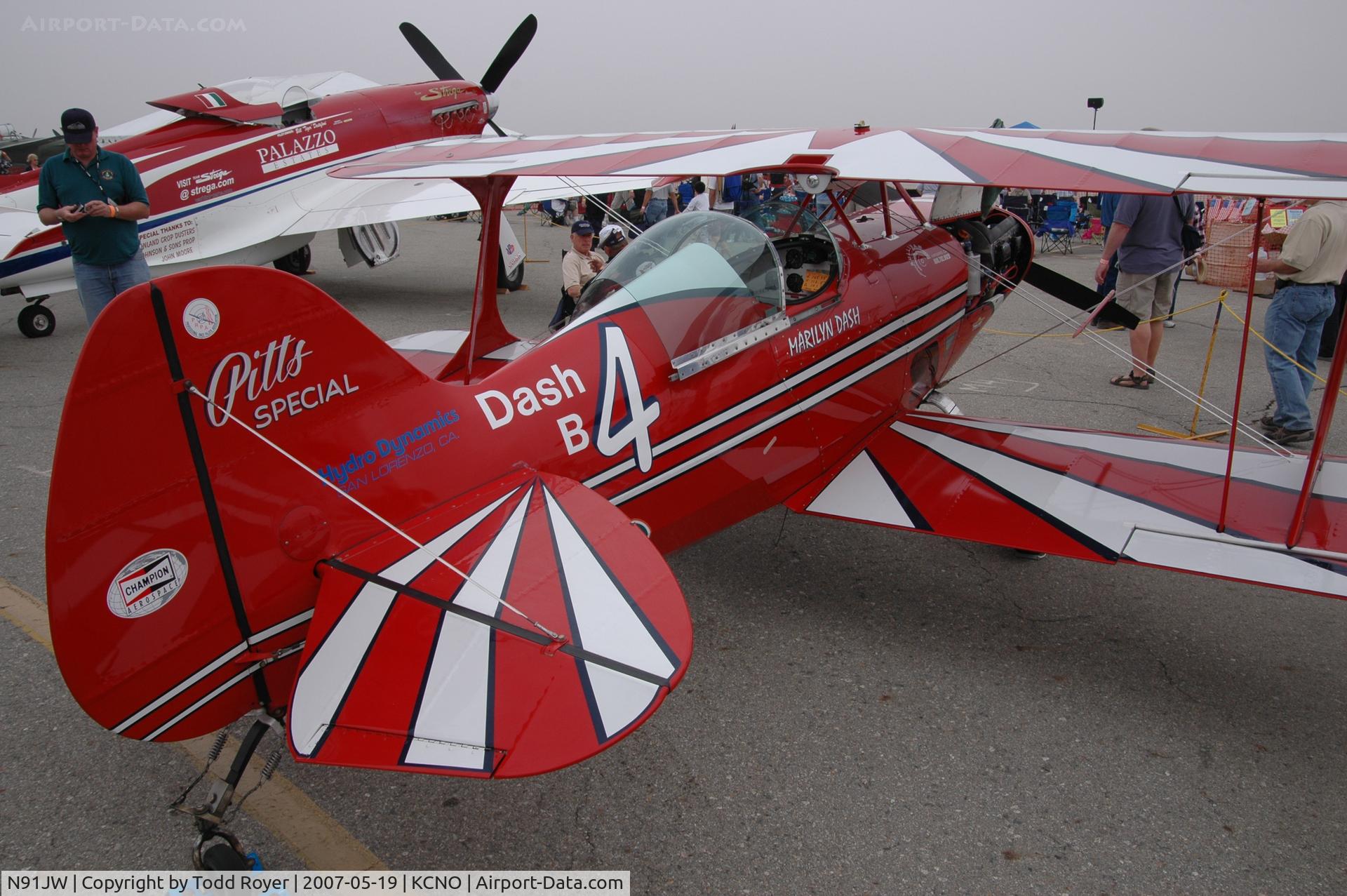 N91JW, 1974 Aerotek Pitts S-1S Special C/N 1-0023, Chino Airshow 2007