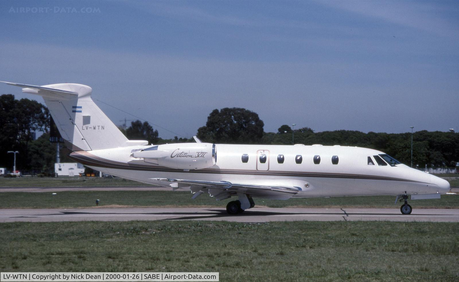 LV-WTN, 1995 Cessna 650 Citation VII C/N 650-7054, SABE