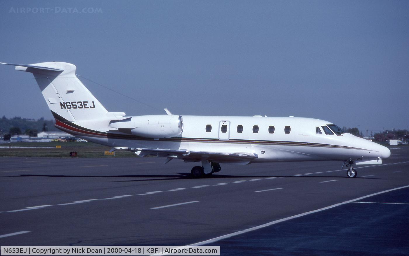 N653EJ, 1995 Cessna 650 Citation VII C/N 650-7057, KBFI